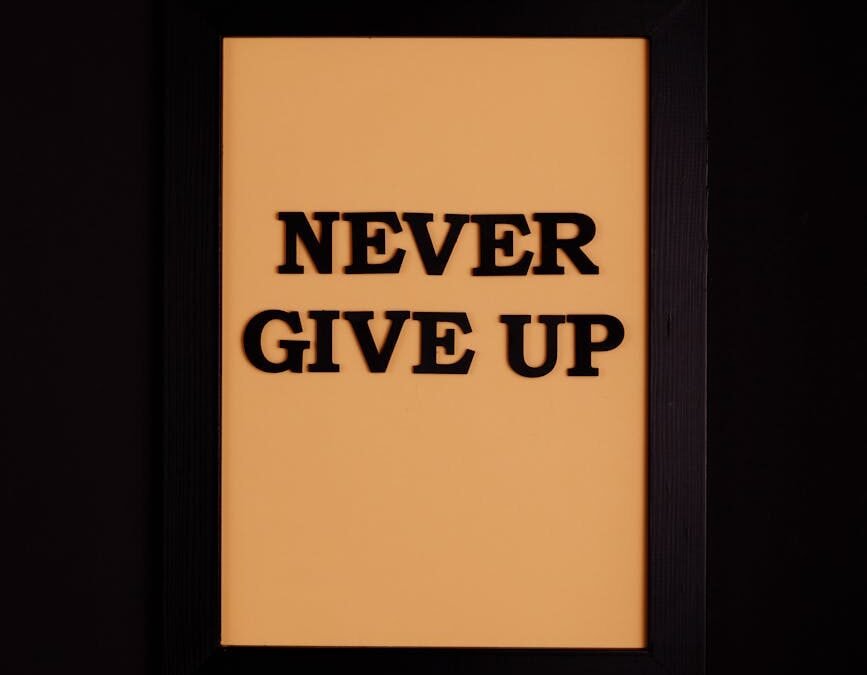 Never Ever Give Up!