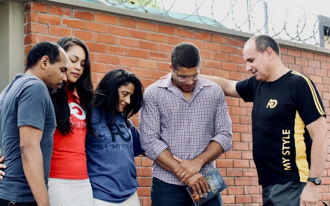 people praying together