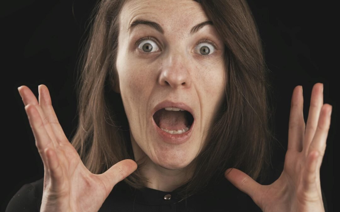 close up photo of shocked woman