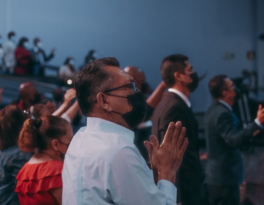 people praying together